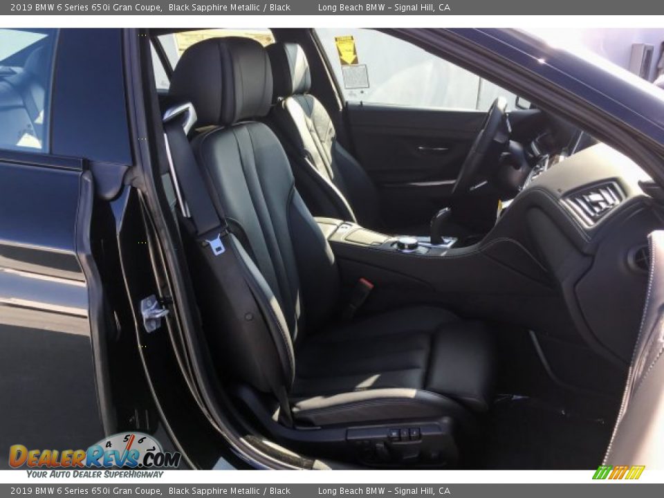 2019 BMW 6 Series 650i Gran Coupe Black Sapphire Metallic / Black Photo #5