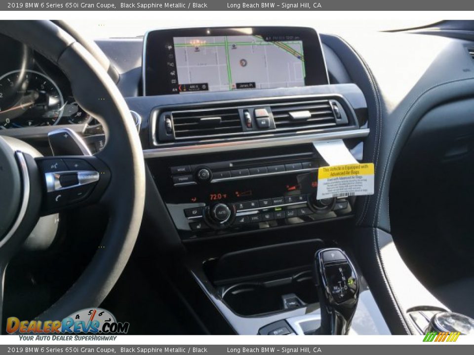 2019 BMW 6 Series 650i Gran Coupe Black Sapphire Metallic / Black Photo #6