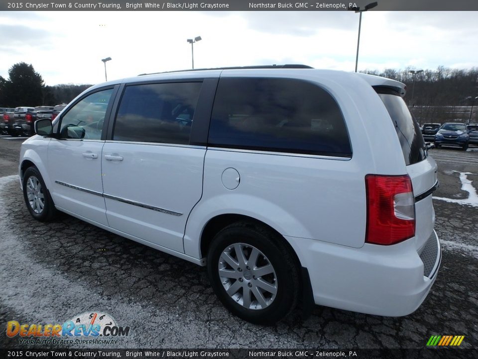 2015 Chrysler Town & Country Touring Bright White / Black/Light Graystone Photo #12
