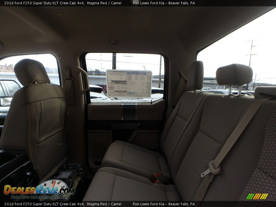 2019 Ford F250 Super Duty XLT Crew Cab 4x4 Magma Red / Camel Photo #11