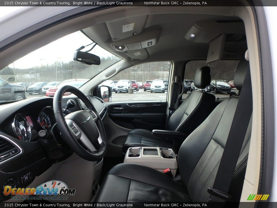 2015 Chrysler Town & Country Touring Bright White / Black/Light Graystone Photo #15