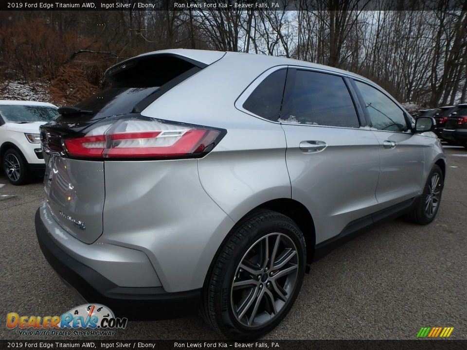 2019 Ford Edge Titanium AWD Ingot Silver / Ebony Photo #2