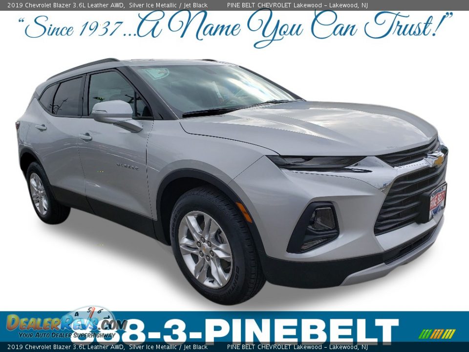 2019 Chevrolet Blazer 3.6L Leather AWD Silver Ice Metallic / Jet Black Photo #1