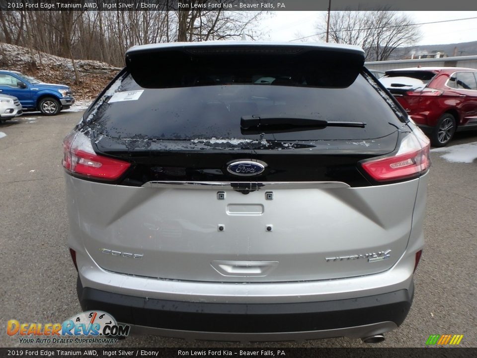 2019 Ford Edge Titanium AWD Ingot Silver / Ebony Photo #3