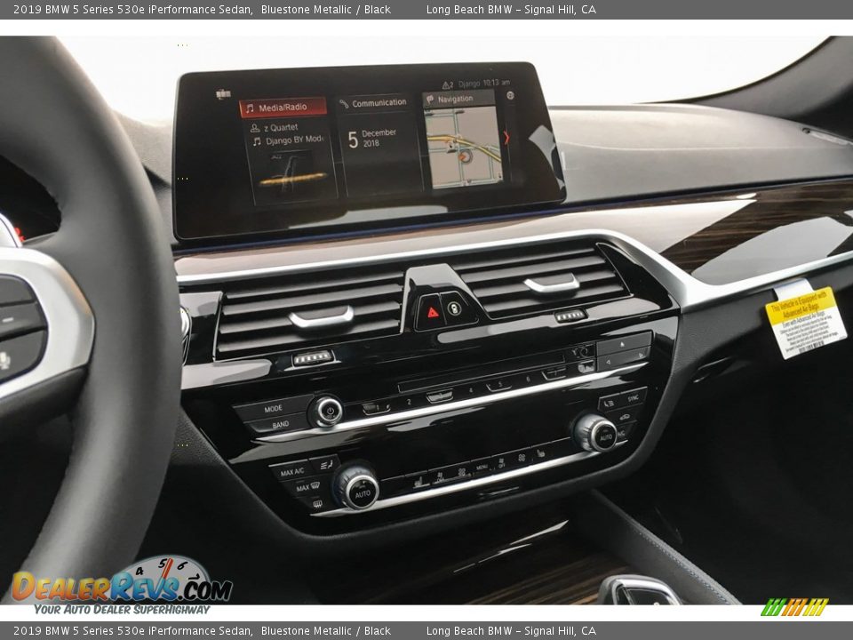 2019 BMW 5 Series 530e iPerformance Sedan Bluestone Metallic / Black Photo #6