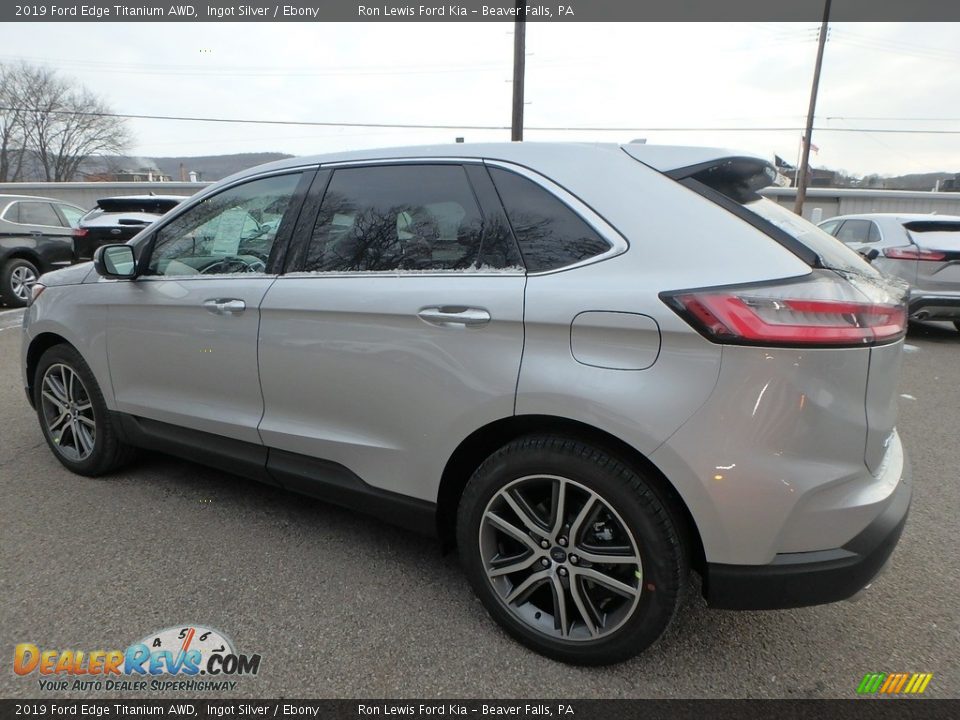 2019 Ford Edge Titanium AWD Ingot Silver / Ebony Photo #5