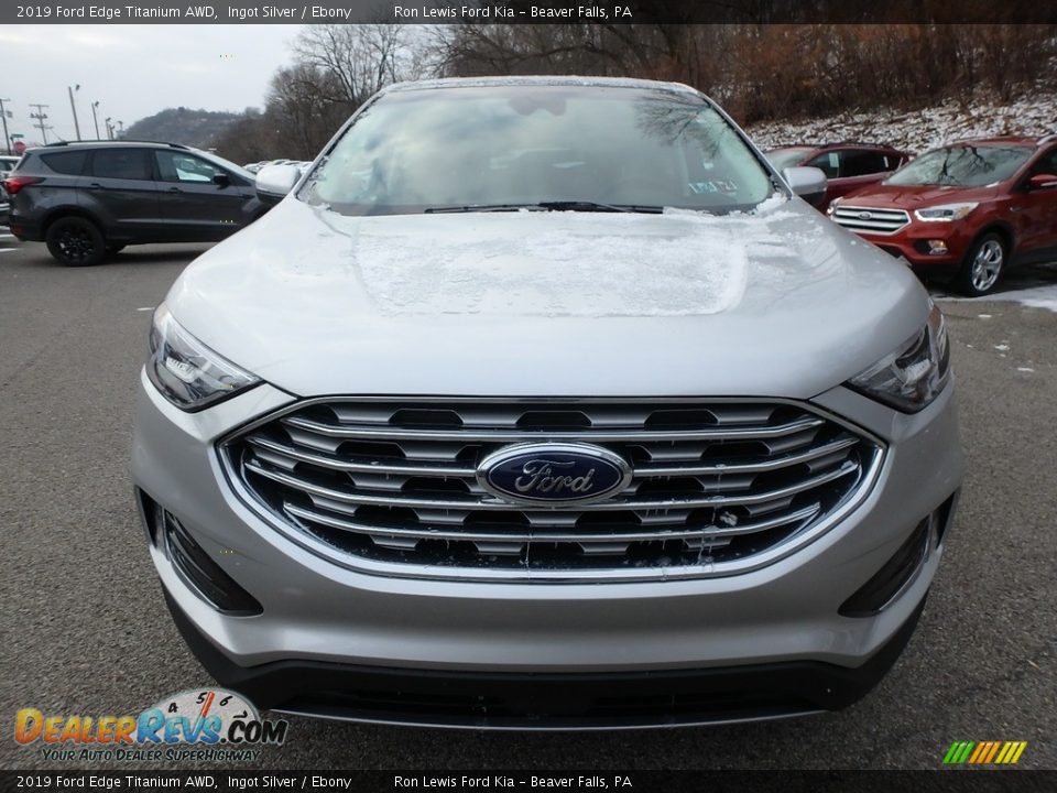 2019 Ford Edge Titanium AWD Ingot Silver / Ebony Photo #8