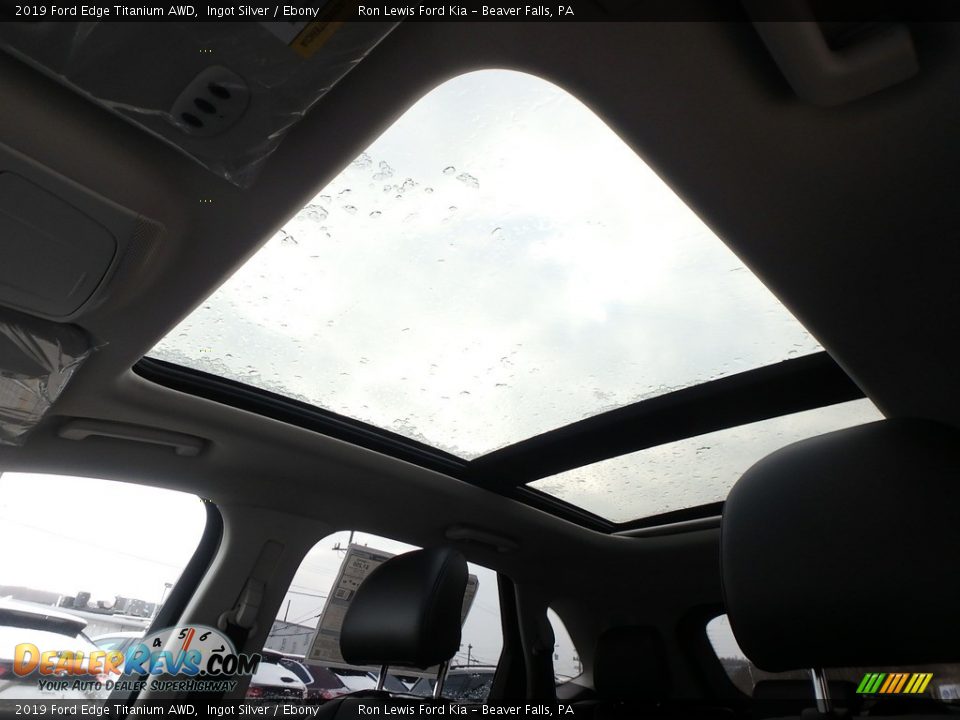 2019 Ford Edge Titanium AWD Ingot Silver / Ebony Photo #16