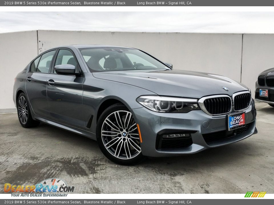 2019 BMW 5 Series 530e iPerformance Sedan Bluestone Metallic / Black Photo #12