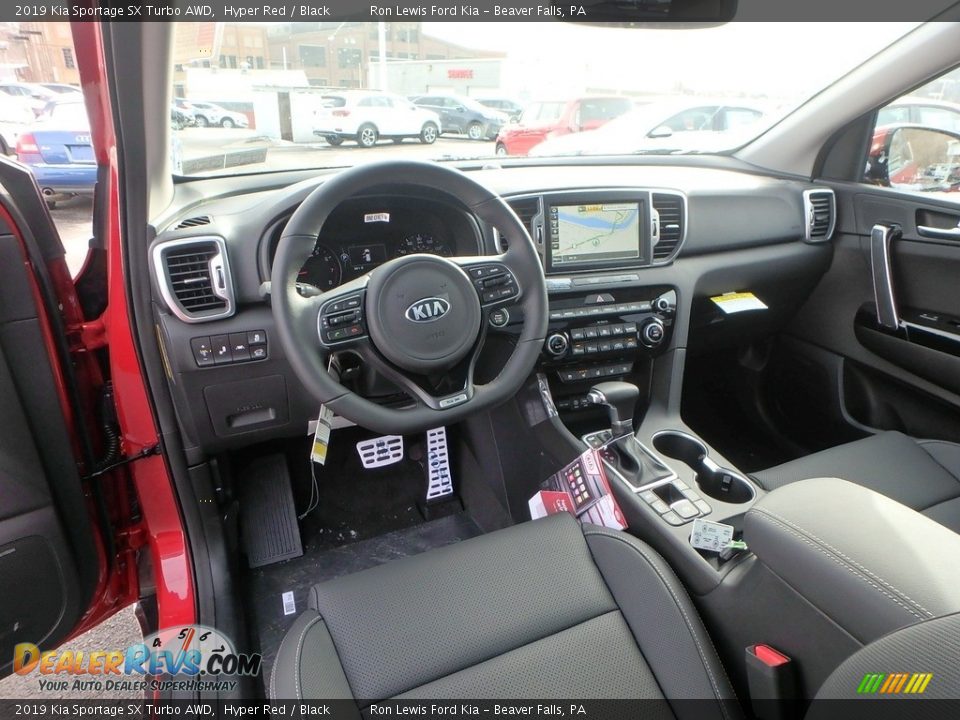 Black Interior - 2019 Kia Sportage SX Turbo AWD Photo #13
