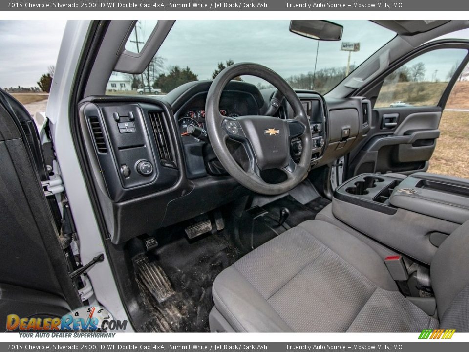 2015 Chevrolet Silverado 2500HD WT Double Cab 4x4 Summit White / Jet Black/Dark Ash Photo #21