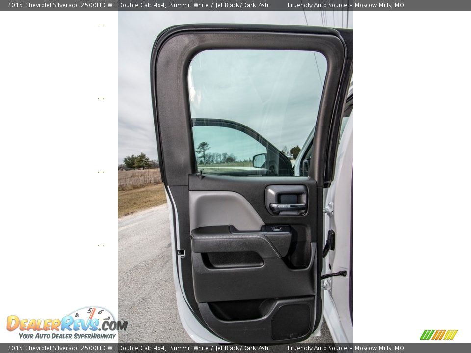 2015 Chevrolet Silverado 2500HD WT Double Cab 4x4 Summit White / Jet Black/Dark Ash Photo #24