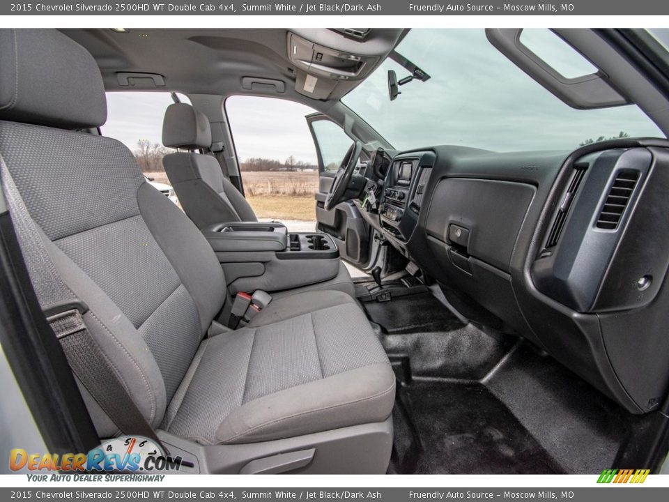 2015 Chevrolet Silverado 2500HD WT Double Cab 4x4 Summit White / Jet Black/Dark Ash Photo #26