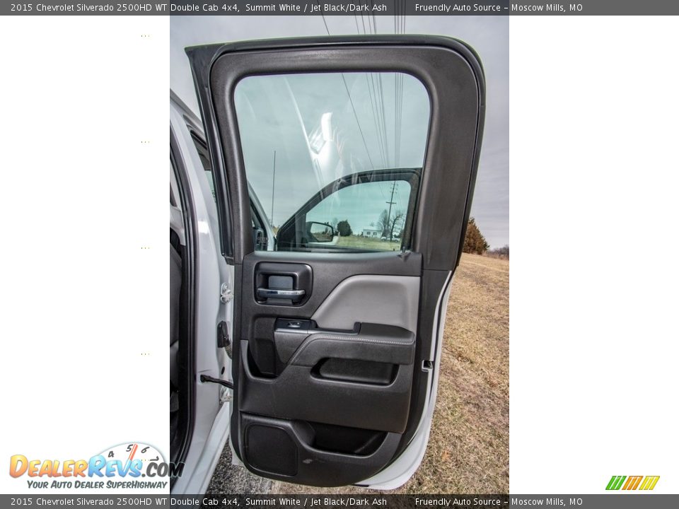 2015 Chevrolet Silverado 2500HD WT Double Cab 4x4 Summit White / Jet Black/Dark Ash Photo #30