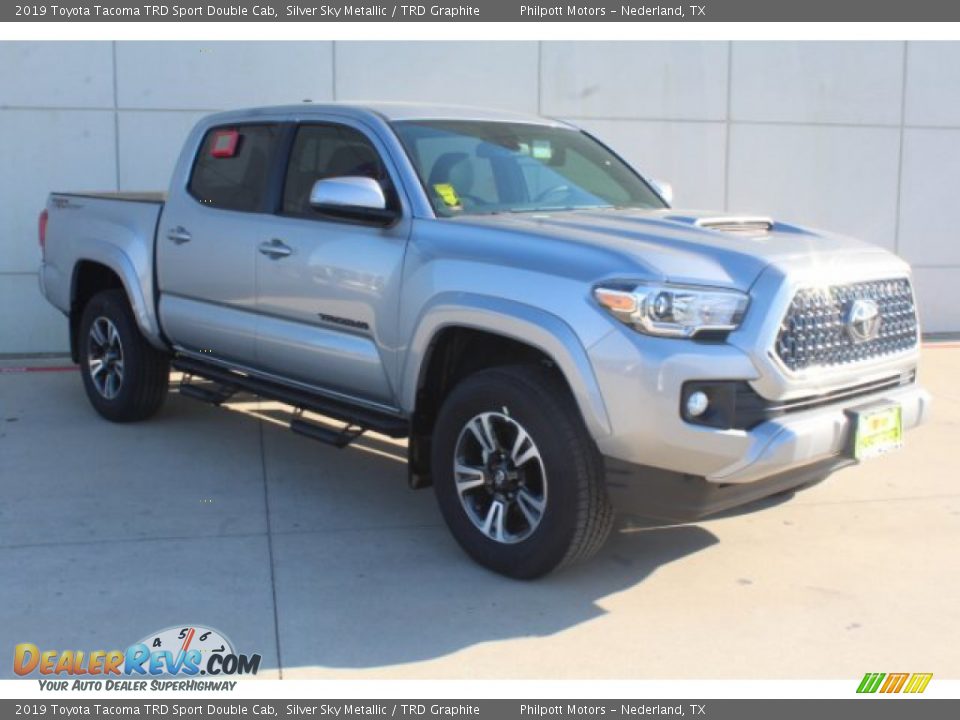 2019 Toyota Tacoma TRD Sport Double Cab Silver Sky Metallic / TRD Graphite Photo #2