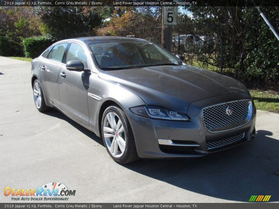 2019 Jaguar XJ XJL Portfolio Corris Grey Metallic / Ebony Photo #2