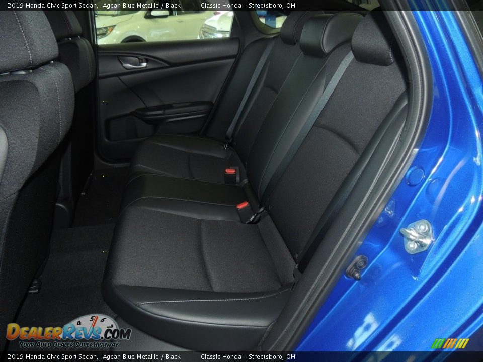 2019 Honda Civic Sport Sedan Agean Blue Metallic / Black Photo #14
