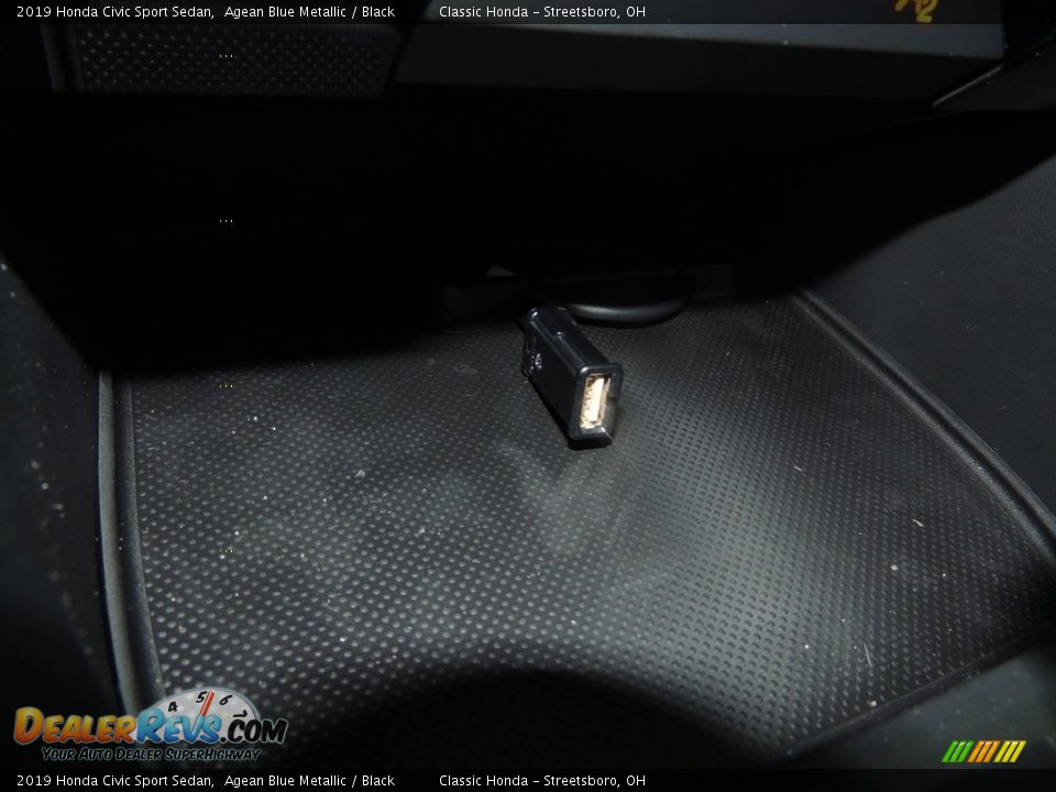 2019 Honda Civic Sport Sedan Agean Blue Metallic / Black Photo #19