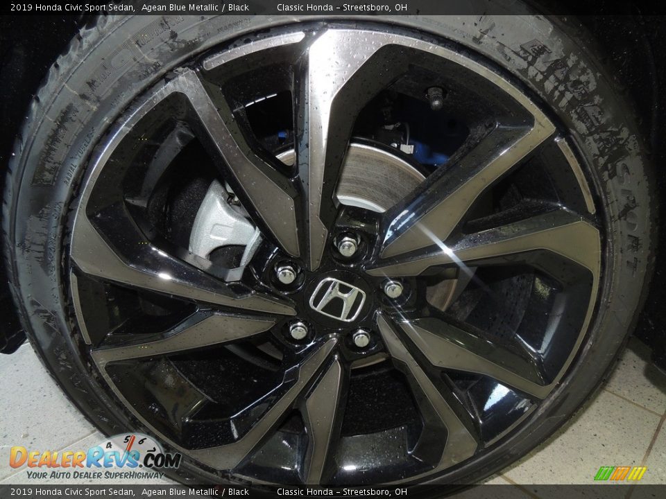 2019 Honda Civic Sport Sedan Agean Blue Metallic / Black Photo #22