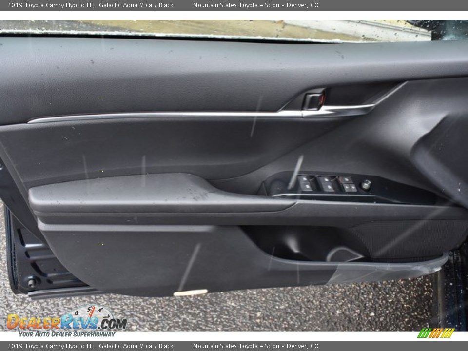 2019 Toyota Camry Hybrid LE Galactic Aqua Mica / Black Photo #20