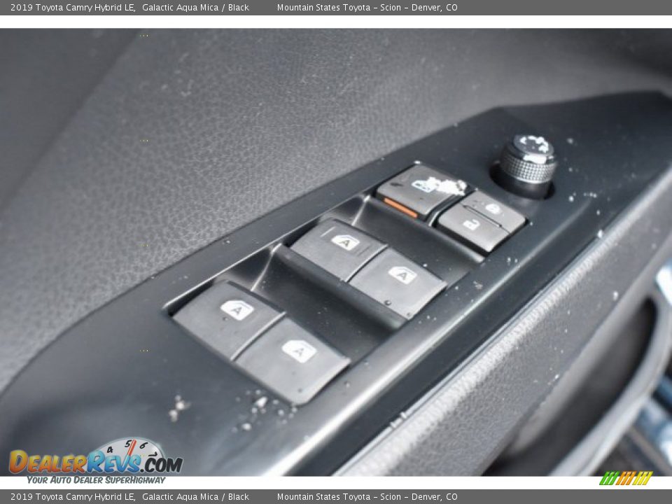 2019 Toyota Camry Hybrid LE Galactic Aqua Mica / Black Photo #24