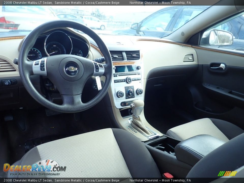 2008 Chevrolet Malibu LT Sedan Sandstone Metallic / Cocoa/Cashmere Beige Photo #10