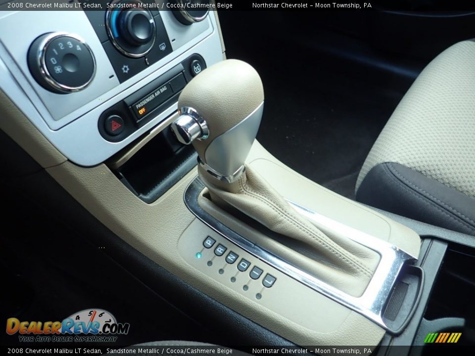 2008 Chevrolet Malibu LT Sedan Sandstone Metallic / Cocoa/Cashmere Beige Photo #12