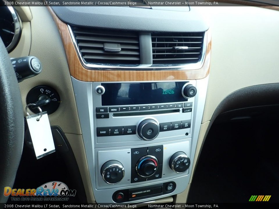 2008 Chevrolet Malibu LT Sedan Sandstone Metallic / Cocoa/Cashmere Beige Photo #13
