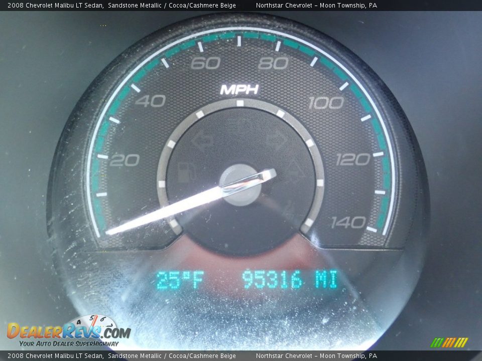 2008 Chevrolet Malibu LT Sedan Sandstone Metallic / Cocoa/Cashmere Beige Photo #15