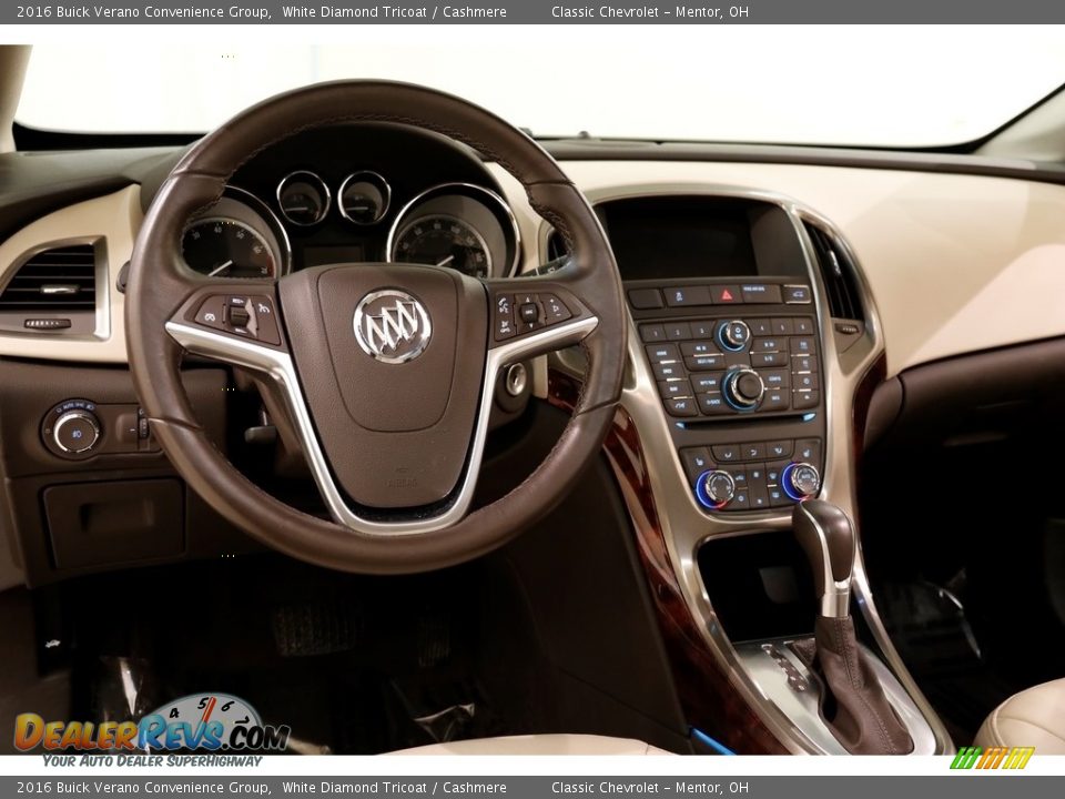 2016 Buick Verano Convenience Group White Diamond Tricoat / Cashmere Photo #6