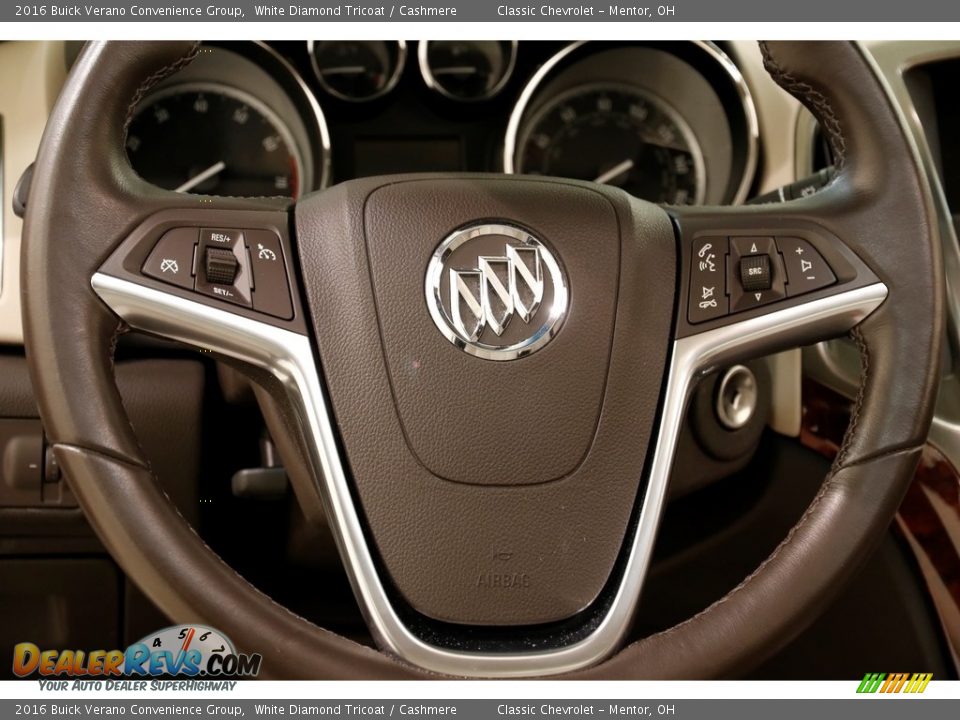 2016 Buick Verano Convenience Group White Diamond Tricoat / Cashmere Photo #7