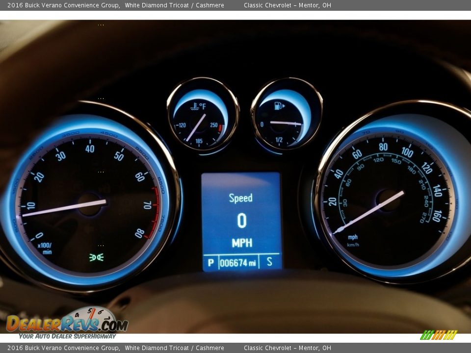 2016 Buick Verano Convenience Group White Diamond Tricoat / Cashmere Photo #8