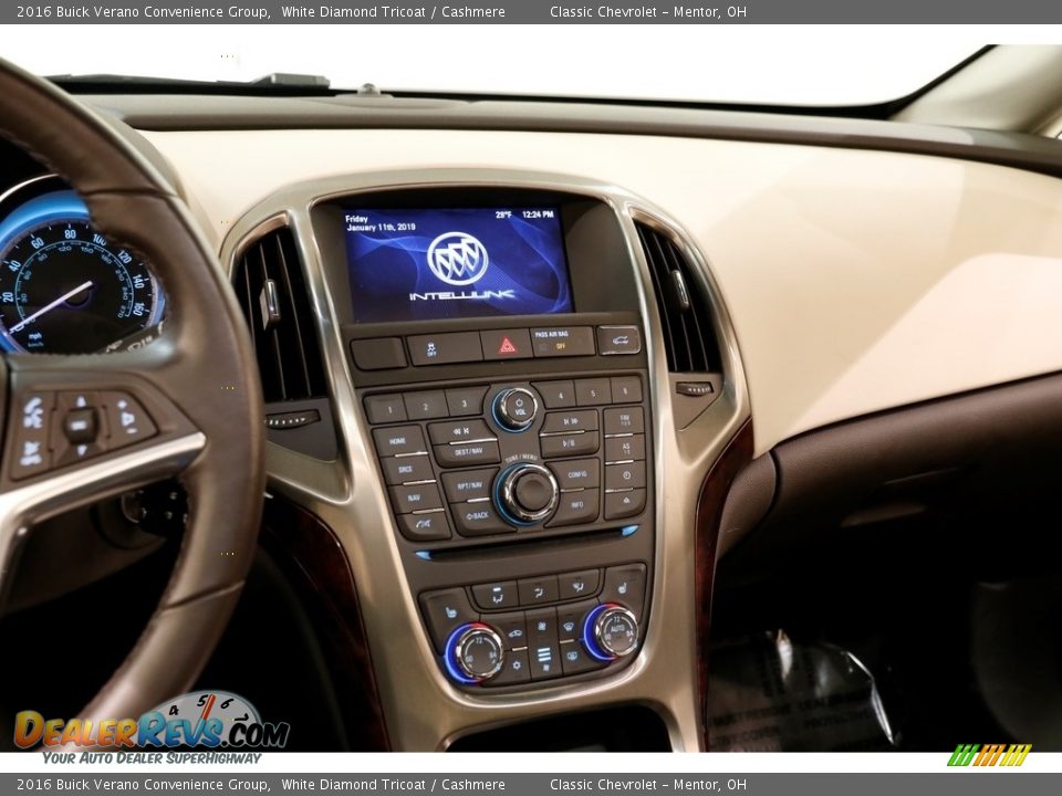 2016 Buick Verano Convenience Group White Diamond Tricoat / Cashmere Photo #9
