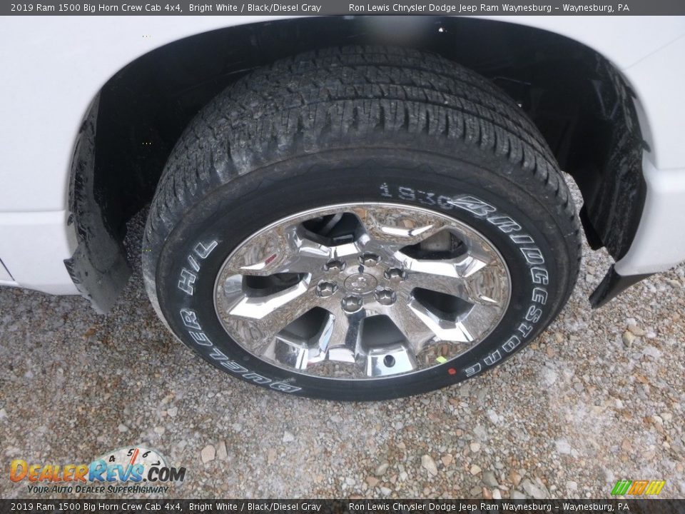 2019 Ram 1500 Big Horn Crew Cab 4x4 Bright White / Black/Diesel Gray Photo #8