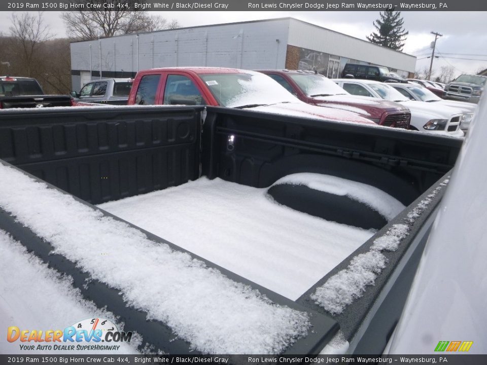 2019 Ram 1500 Big Horn Crew Cab 4x4 Bright White / Black/Diesel Gray Photo #12