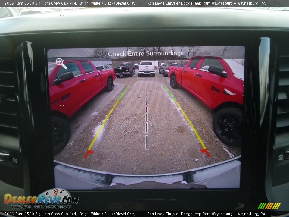 2019 Ram 1500 Big Horn Crew Cab 4x4 Bright White / Black/Diesel Gray Photo #18