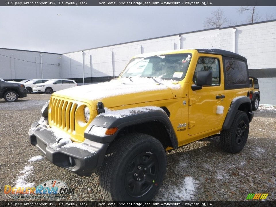 2019 Jeep Wrangler Sport 4x4 Hellayella / Black Photo #1