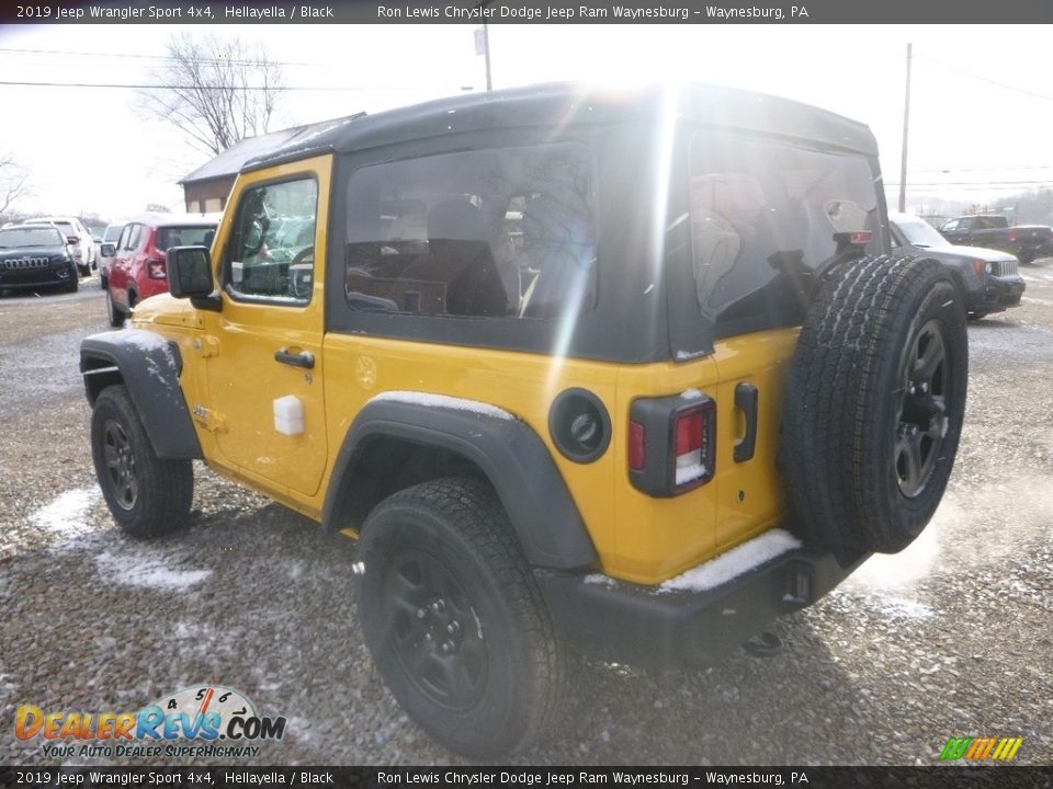 2019 Jeep Wrangler Sport 4x4 Hellayella / Black Photo #4