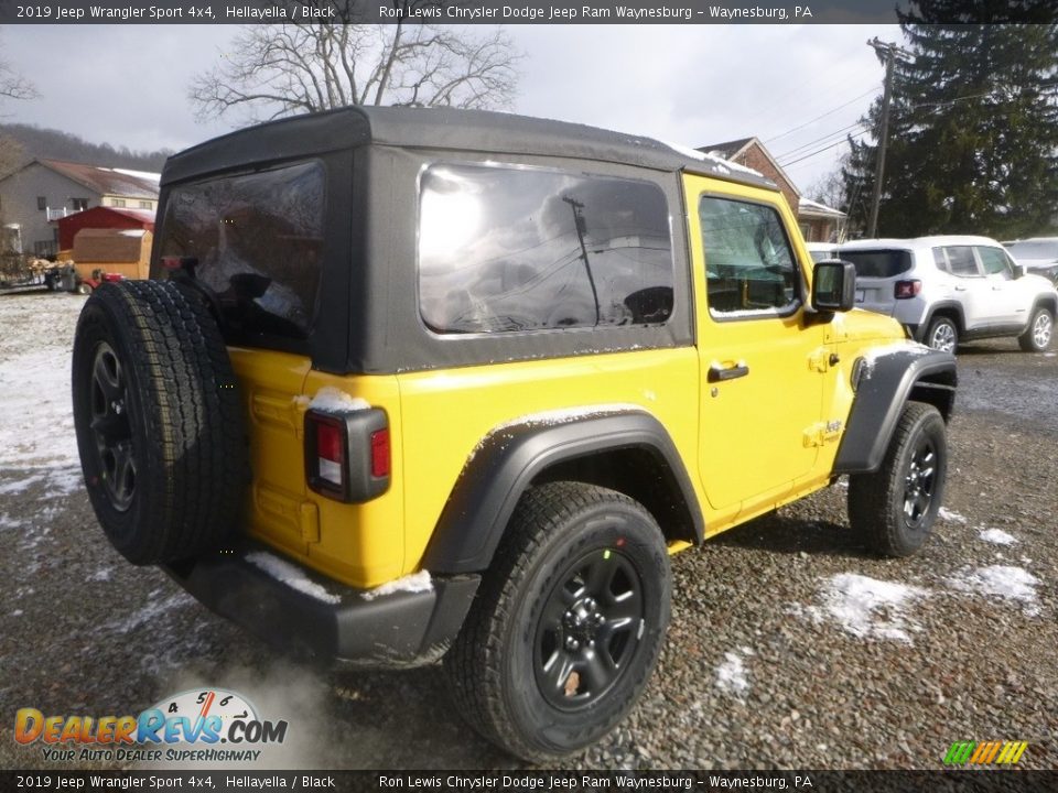 2019 Jeep Wrangler Sport 4x4 Hellayella / Black Photo #6