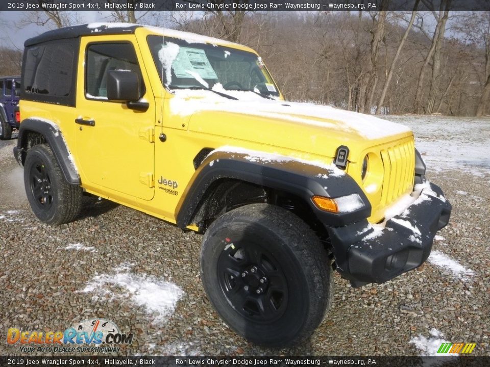 2019 Jeep Wrangler Sport 4x4 Hellayella / Black Photo #8