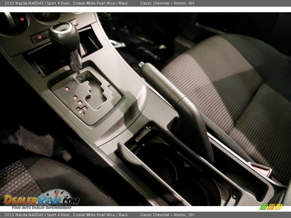 2013 Mazda MAZDA3 i Sport 4 Door Crystal White Pearl Mica / Black Photo #13