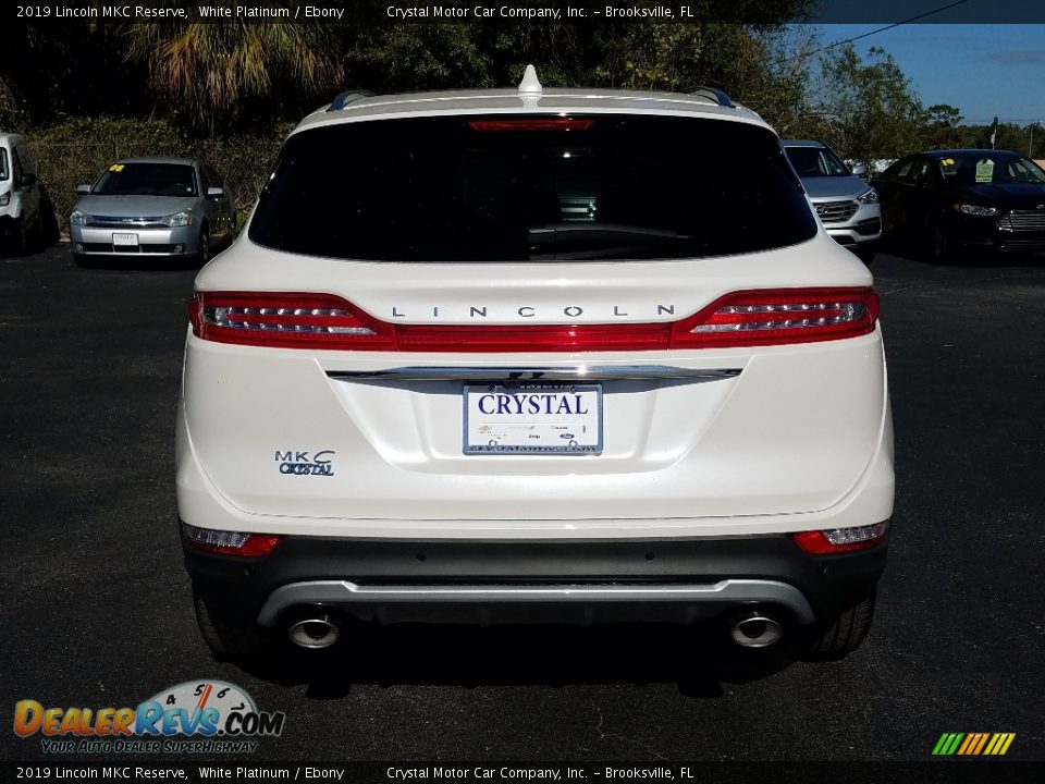 2019 Lincoln MKC Reserve White Platinum / Ebony Photo #4