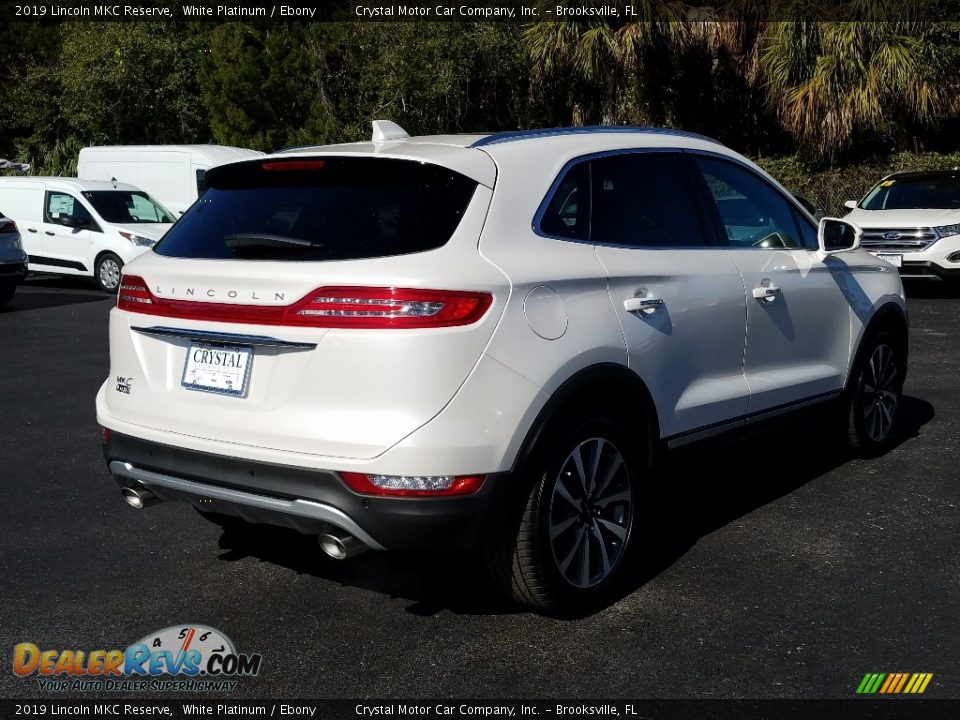 2019 Lincoln MKC Reserve White Platinum / Ebony Photo #5