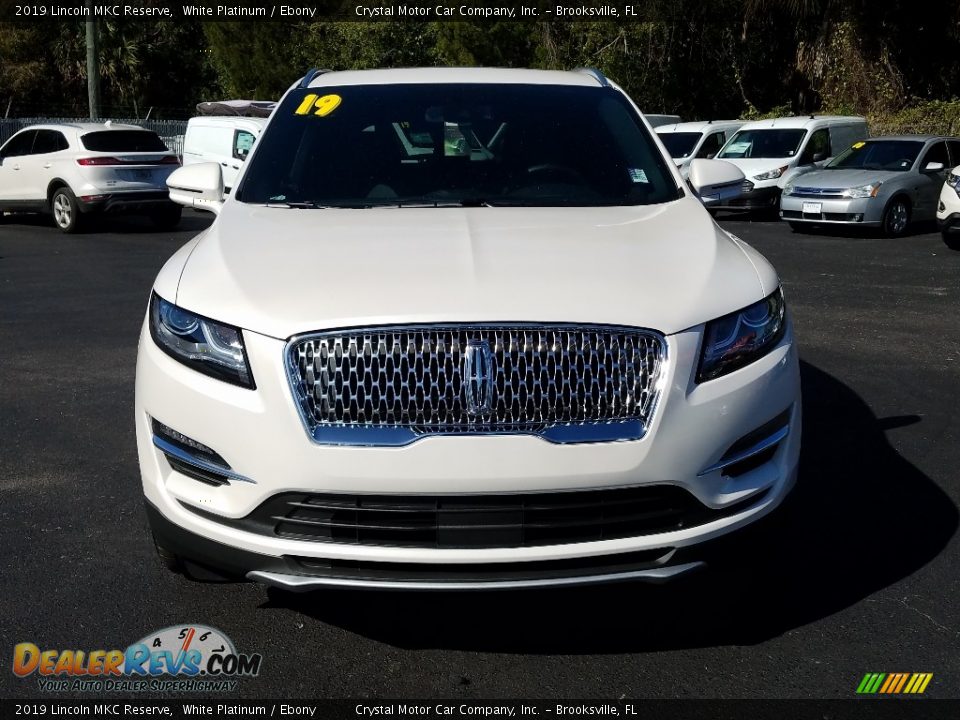 2019 Lincoln MKC Reserve White Platinum / Ebony Photo #8