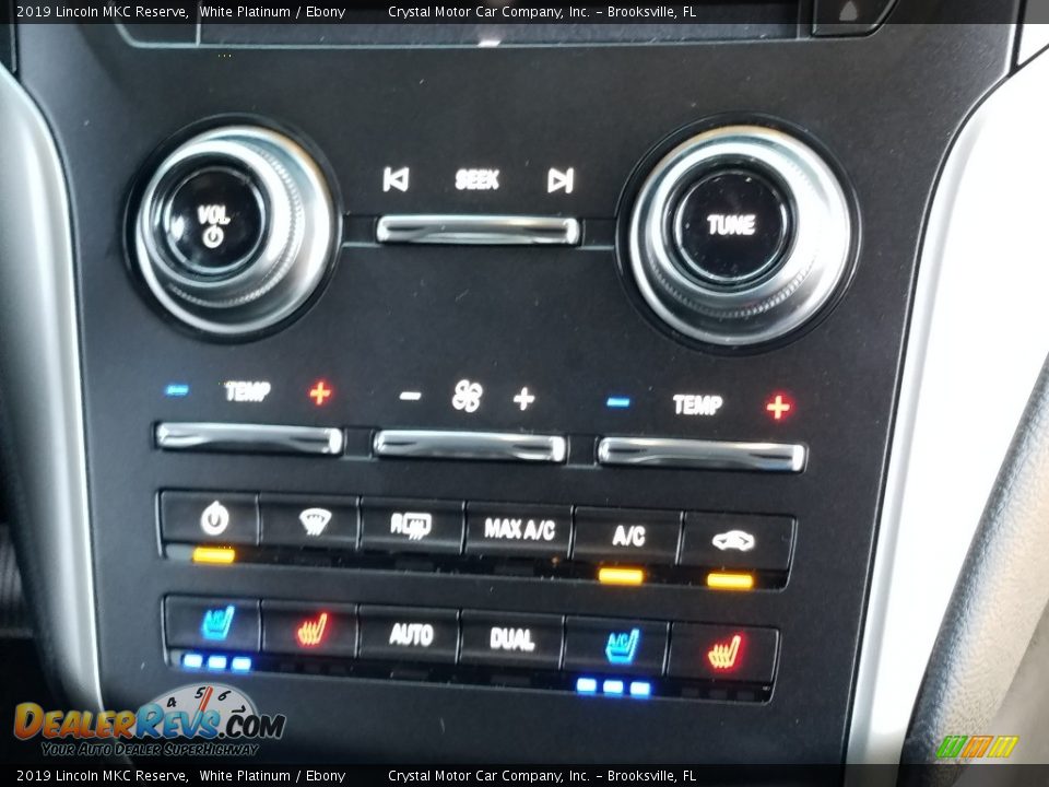2019 Lincoln MKC Reserve White Platinum / Ebony Photo #16