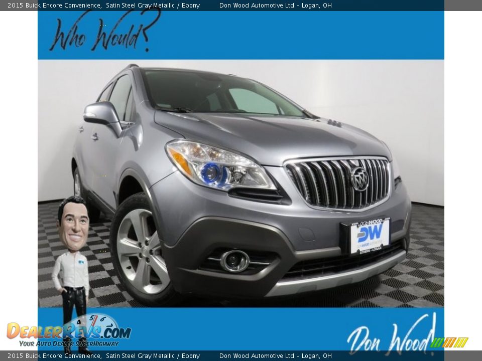 2015 Buick Encore Convenience Satin Steel Gray Metallic / Ebony Photo #1