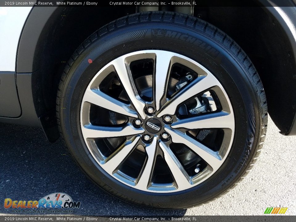 2019 Lincoln MKC Reserve White Platinum / Ebony Photo #19