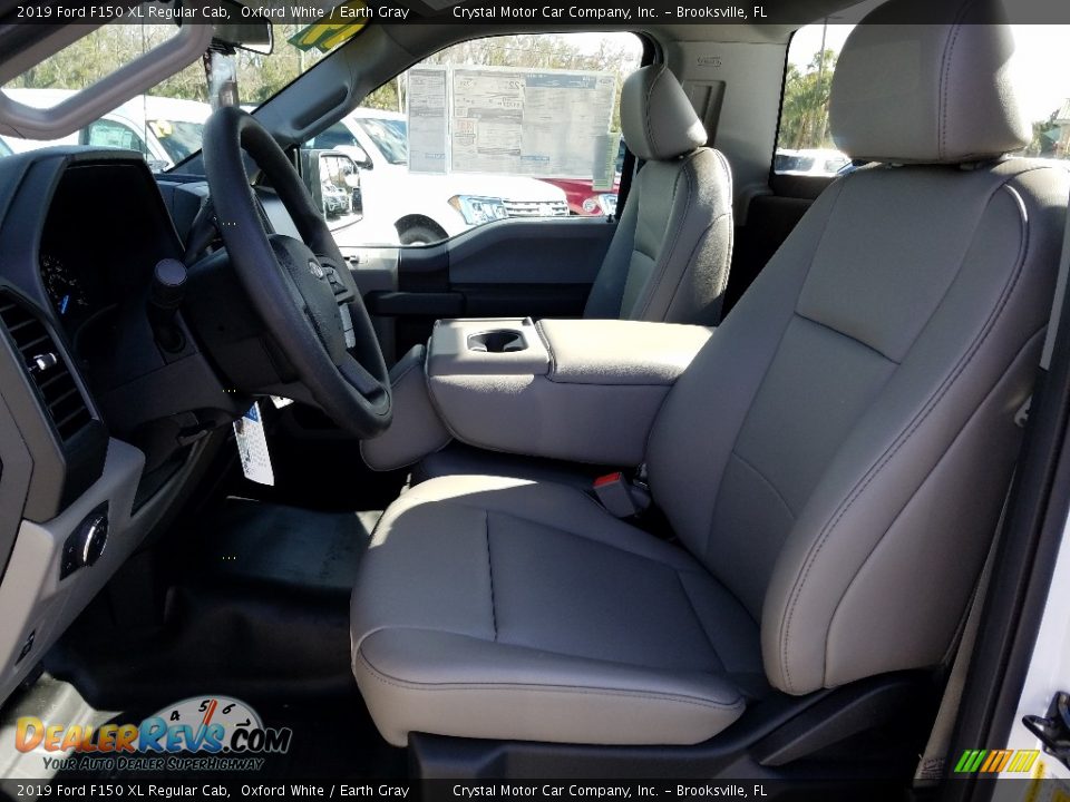 2019 Ford F150 XL Regular Cab Oxford White / Earth Gray Photo #9