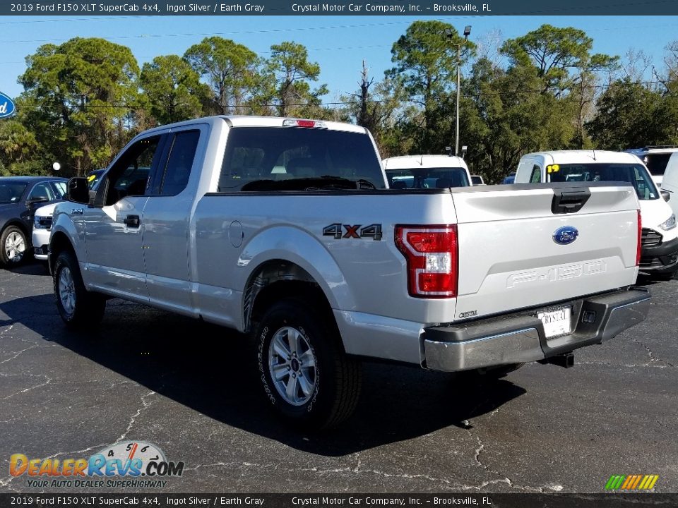 2019 Ford F150 XLT SuperCab 4x4 Ingot Silver / Earth Gray Photo #3