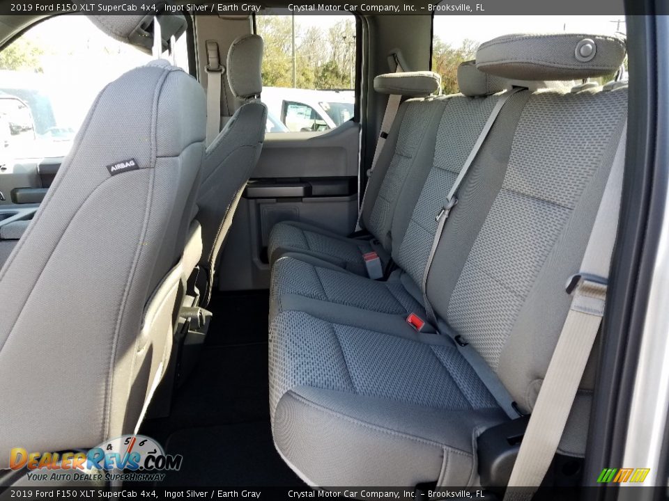 2019 Ford F150 XLT SuperCab 4x4 Ingot Silver / Earth Gray Photo #10